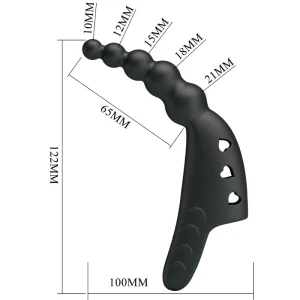 PRETTY LOVE - VIBRADOR DE DEDO JORDIN 10 VIBRAÃÃES PRETO